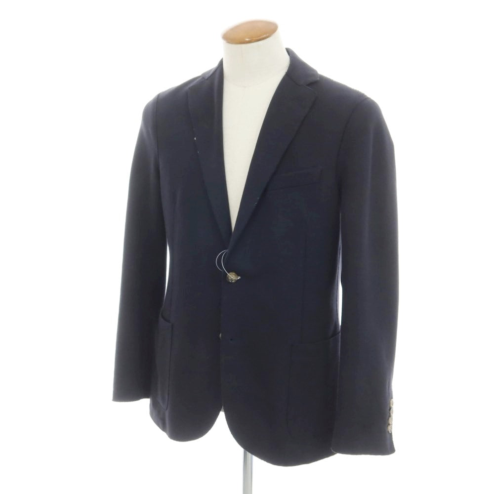 【中古】イレブンティ eleventy コットンナイロンジャージー カジュアルジャケット ダークネイビー【 48 】【 状態ランクB 】【 メンズ 】