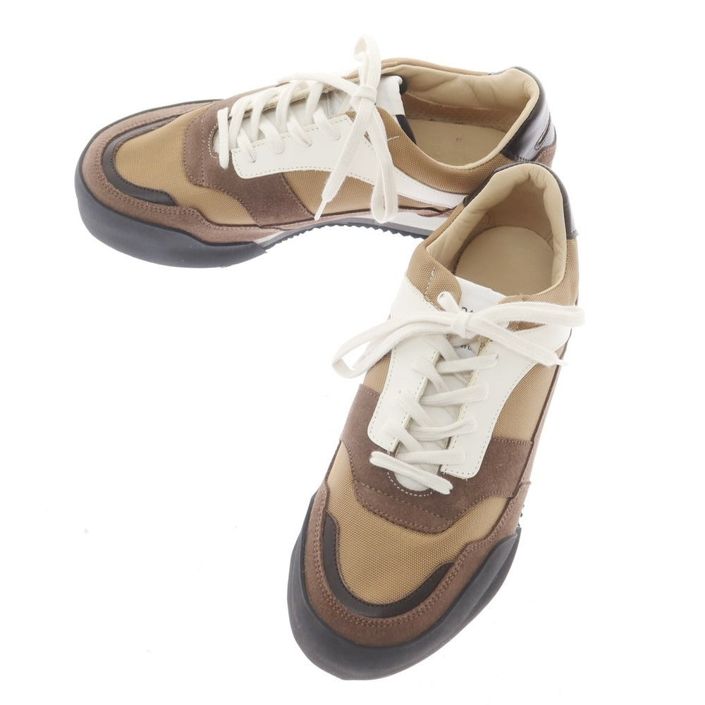 【中古】【未使用】コムデギャルソン オムドゥ COMME des GARCONS HOMME DEUX × SPALWART 2022年秋冬 スニーカー ブラウンxベージュ【 40 】【 状態ランクS 】【 メンズ 】