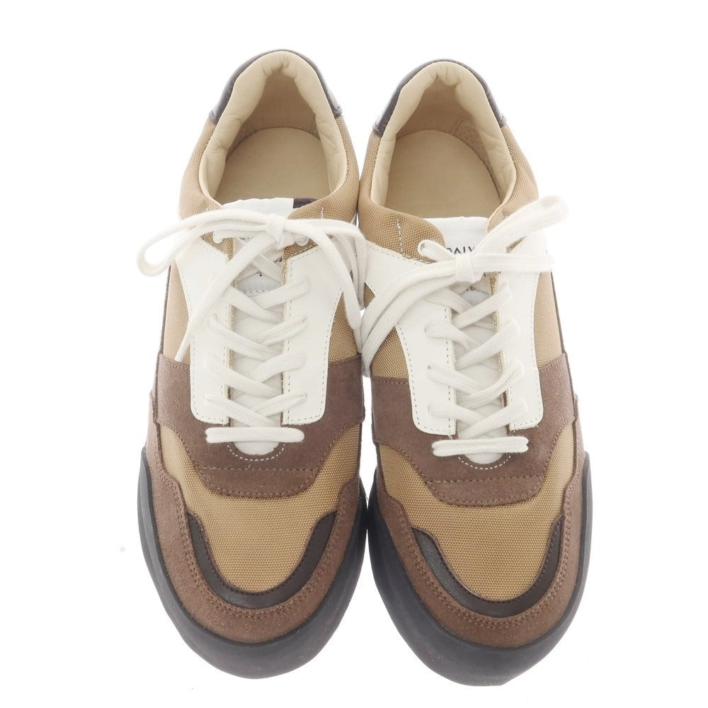 【中古】【未使用】コムデギャルソン オムドゥ COMME des GARCONS HOMME DEUX × SPALWART 2022年秋冬 スニーカー ブラウンxベージュ【 40 】【 状態ランクS 】【 メンズ 】
