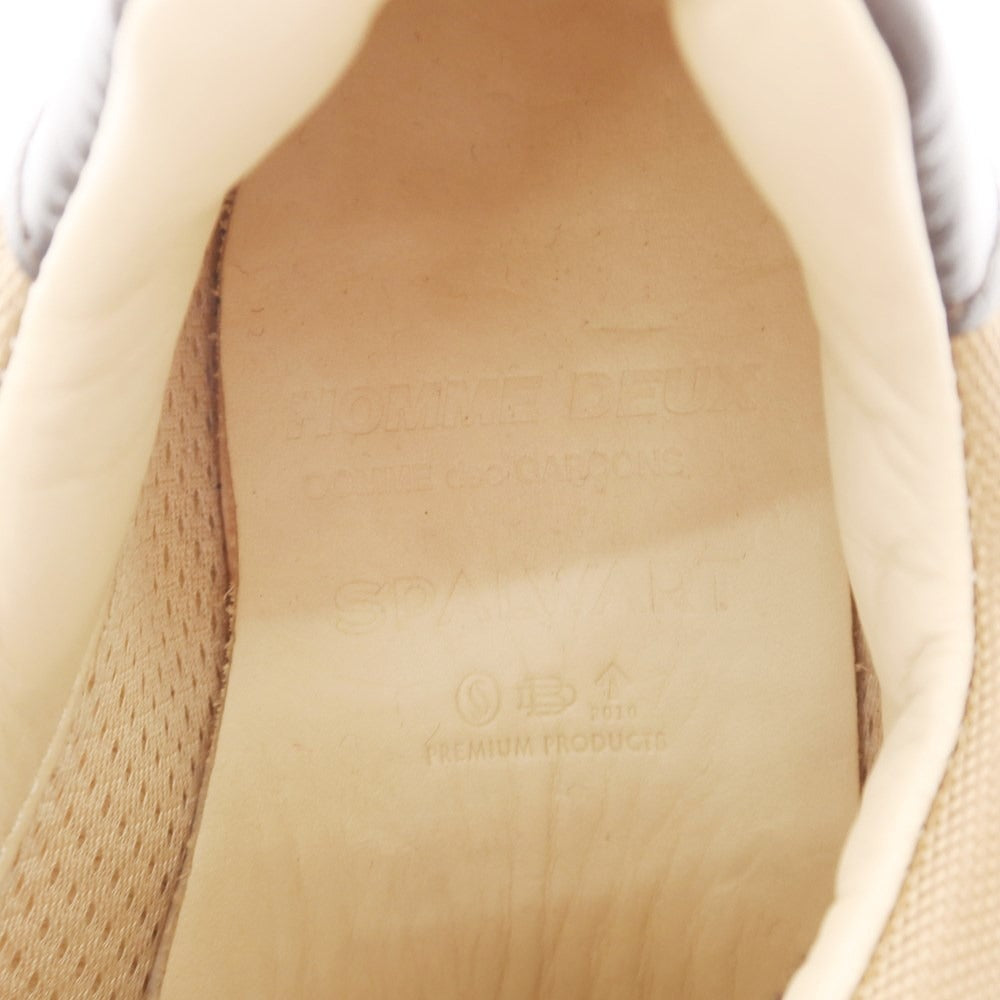 【中古】【未使用】コムデギャルソン オムドゥ COMME des GARCONS HOMME DEUX × SPALWART 2022年秋冬 スニーカー ブラウンxベージュ【 40 】【 状態ランクS 】【 メンズ 】