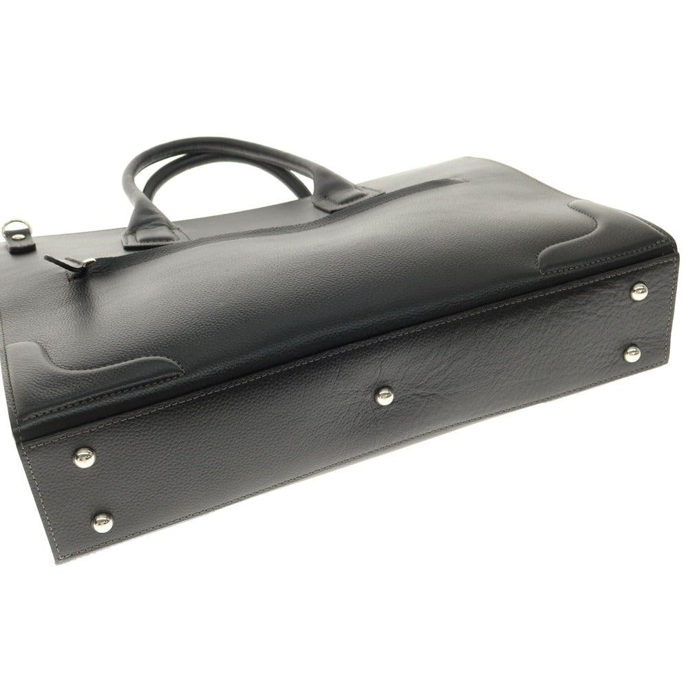 【中古】ソメスサドル SOMES レザー ブリーフケース ブラック【 状態ランクA 】【 メンズ 】