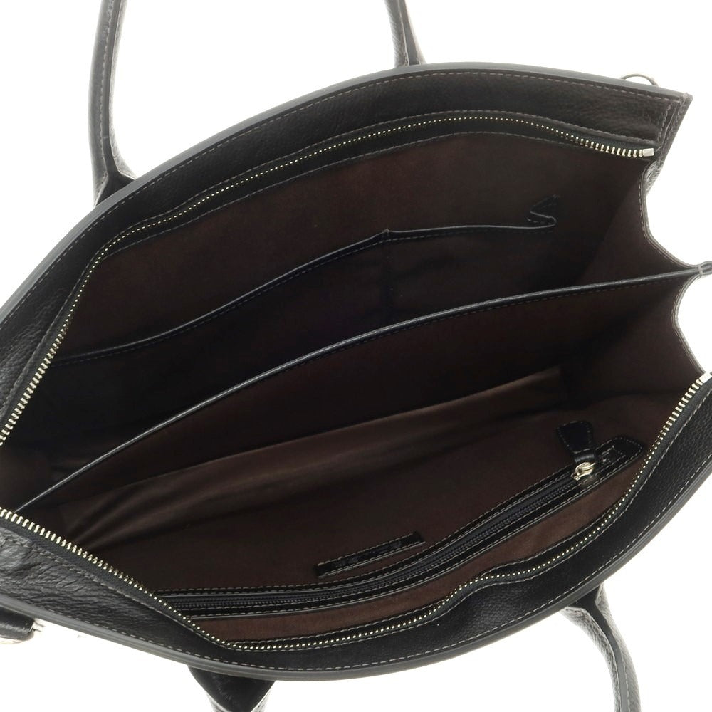 【中古】ソメスサドル SOMES レザー ブリーフケース ブラック【 状態ランクA 】【 メンズ 】