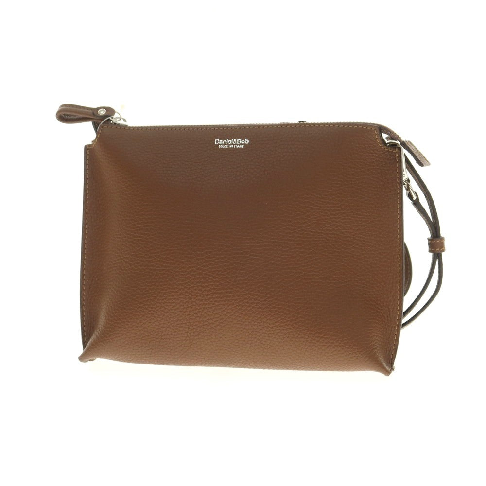 Daniel & Bob ブラウン レザー ショルダーバッグ