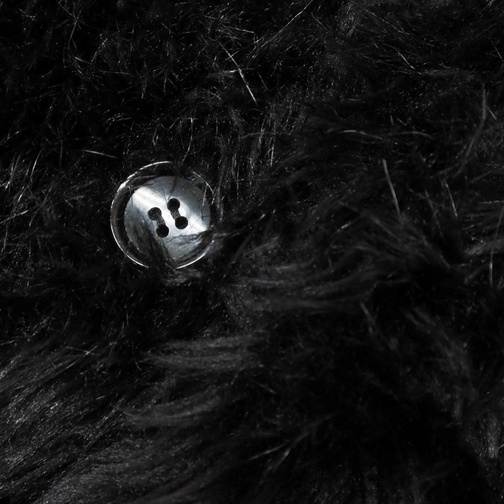 【中古】ブラックコムデギャルソン BLACK COMME des GARCONS 2023年秋冬 アクリル ファー ロングベスト コート ブラック【 M 】【 状態ランクB 】【 メンズ 】