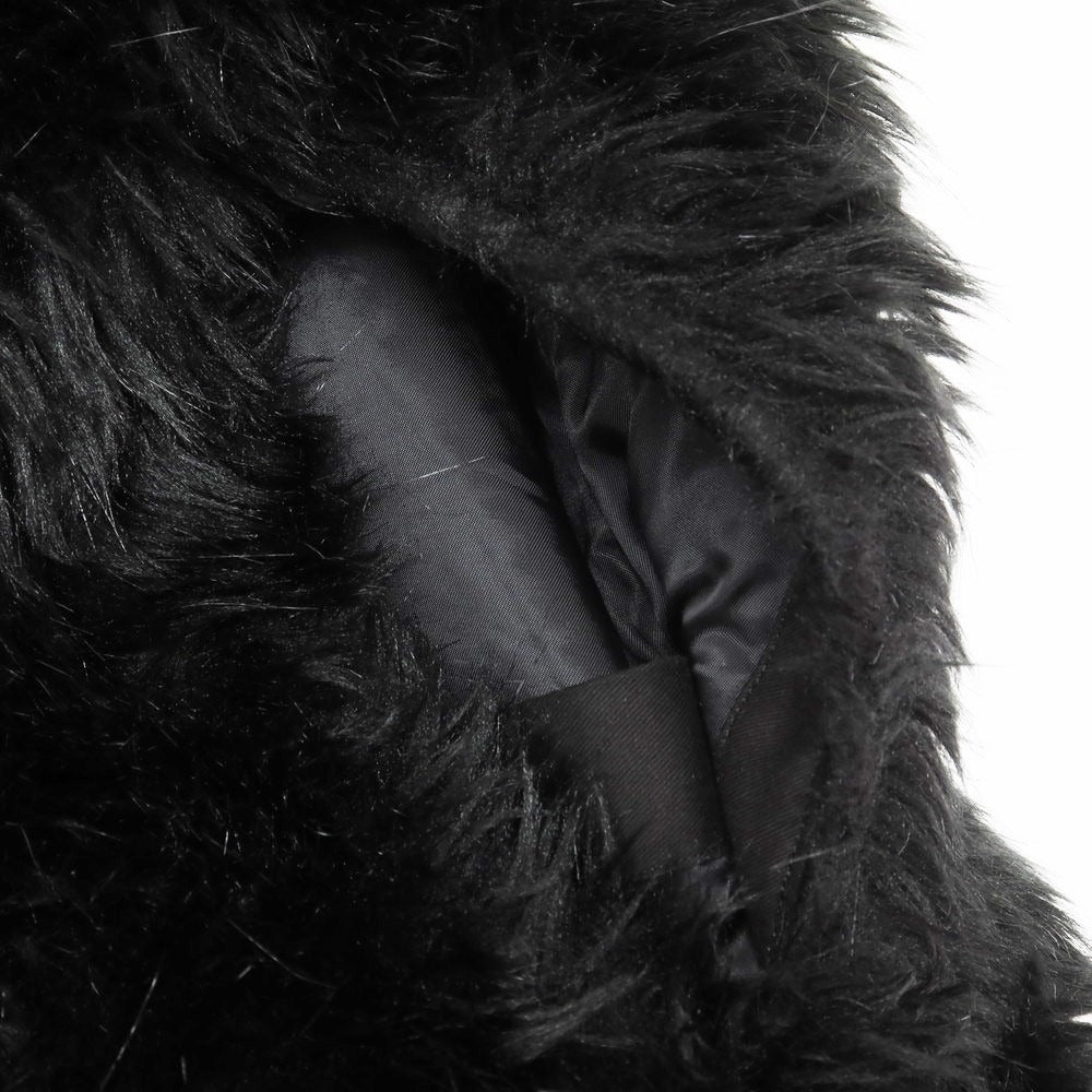 【中古】ブラックコムデギャルソン BLACK COMME des GARCONS 2023年秋冬 アクリル ファー ロングベスト コート ブラック【 M 】【 状態ランクB 】【 メンズ 】