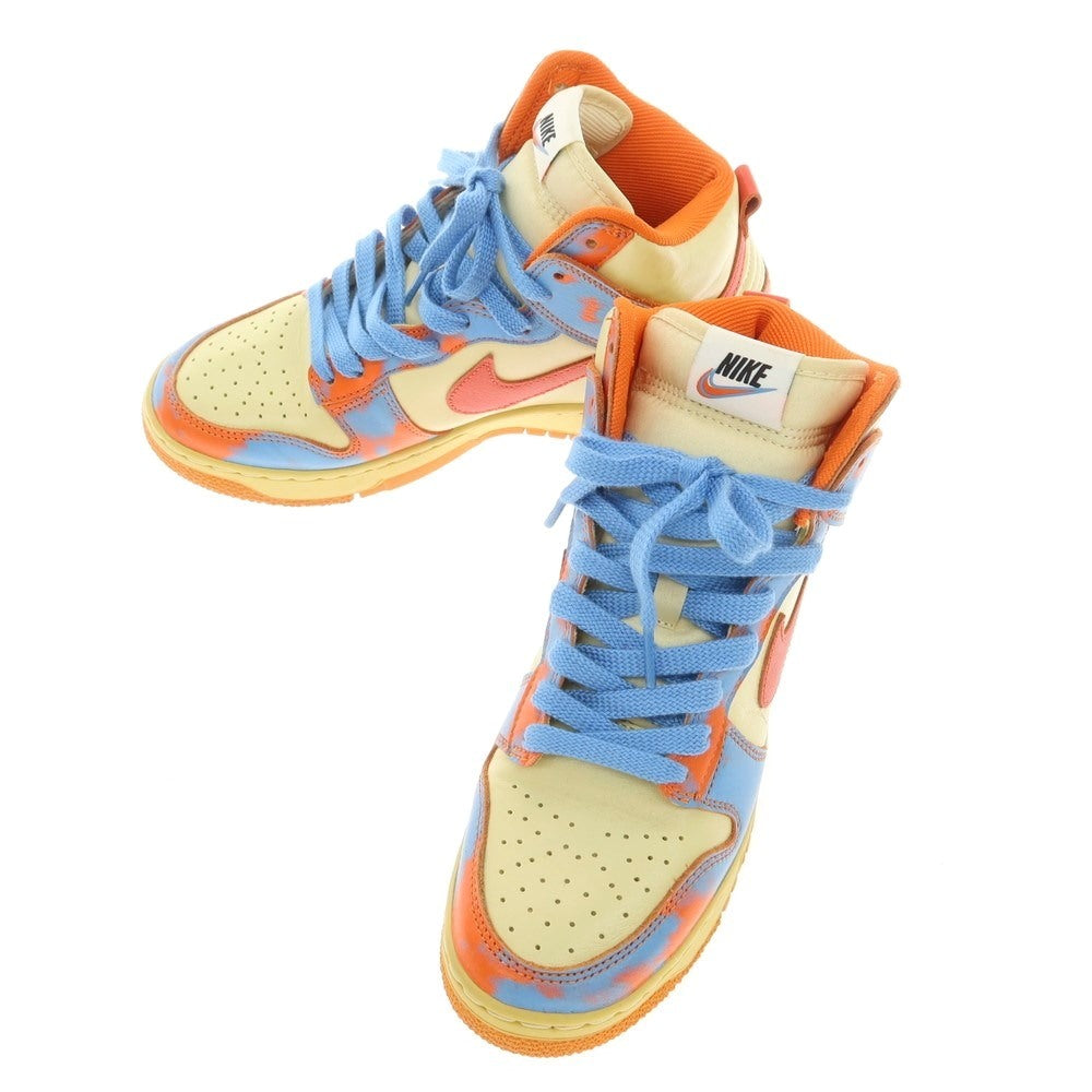 【中古】ナイキ NIKE DUNK HIGH 1985 SP スニーカー イエローベージュxオレンジ×ブルー【 25cm 】【 状態ランクB