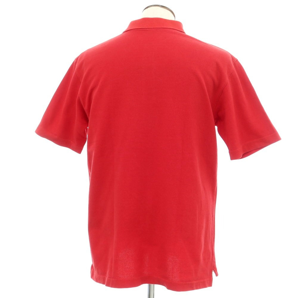 【中古】マウンテンリサーチ MOUNTAIN RESEARCH コットン 鹿の子 半袖ポロシャツ レッド【サイズL】【RED】【S/S】【状態ランクC】【メンズ】【759285】