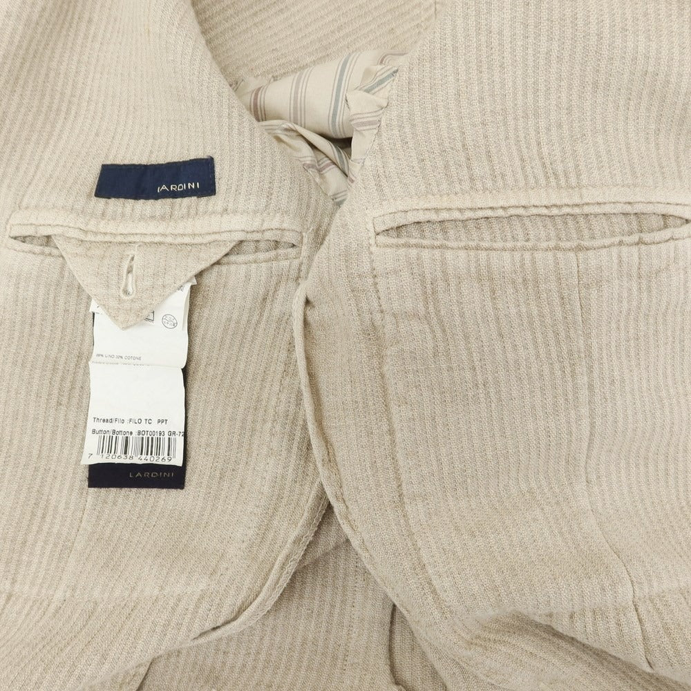 【中古】ラルディーニ LARDINI リネンコットン 3B カジュアルジャケット ベージュ【 44 】【 状態ランクC 】【 メンズ 】
