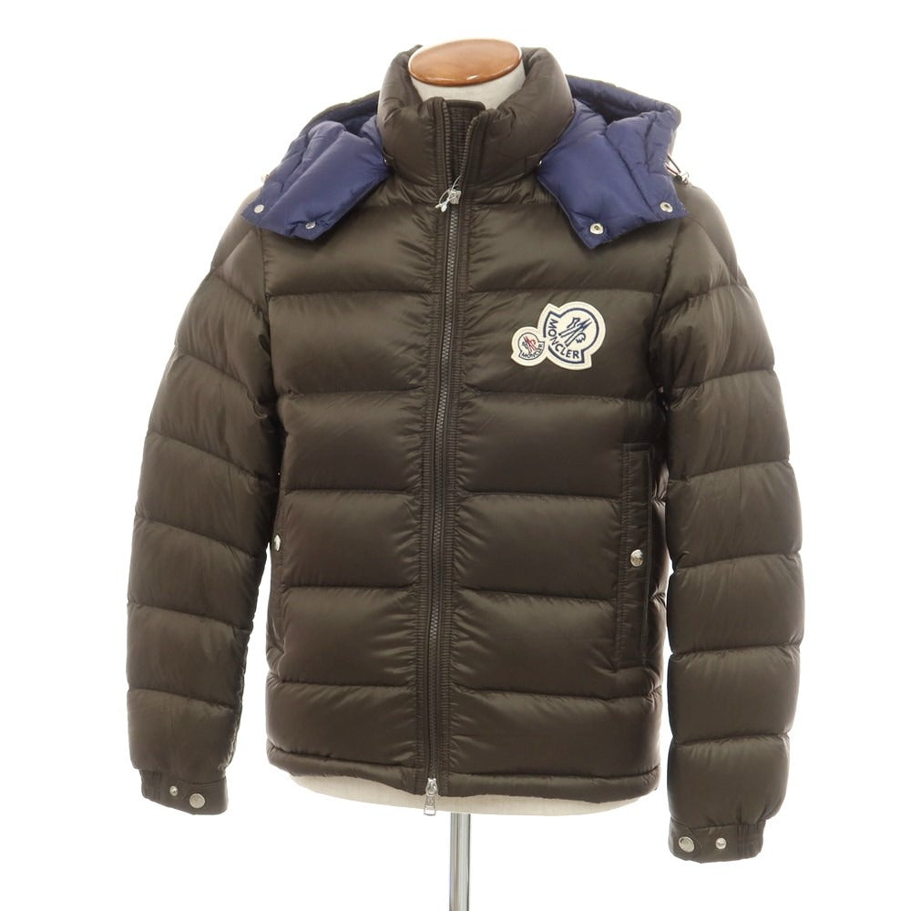 【中古】モンクレール MONCLER BRAMANT ナイロン ダウンジャケット ダークオリーブグリーン【 1 】【 状態ランクC 】【 メ