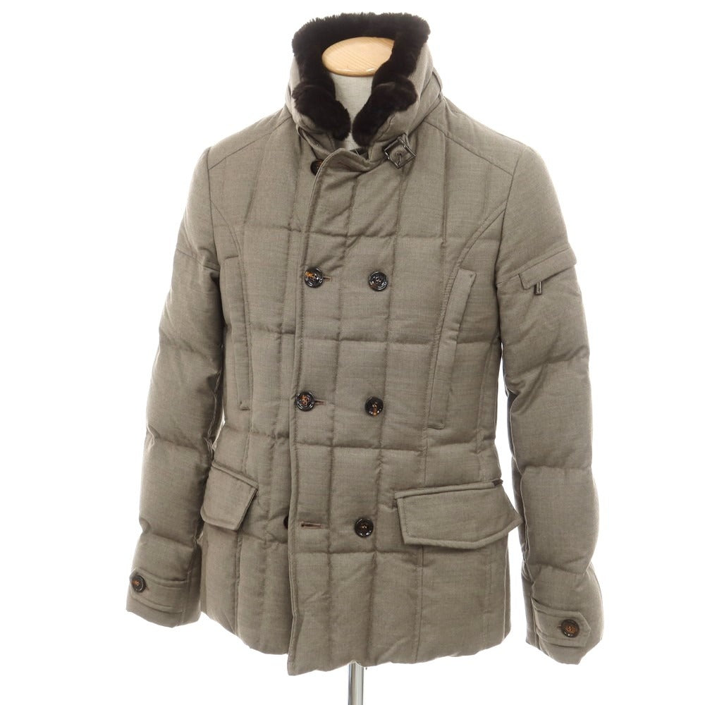 中古】ムーレー MOORER SIRO L1 ウールカシミヤ ダブルブレスト ダウン  
