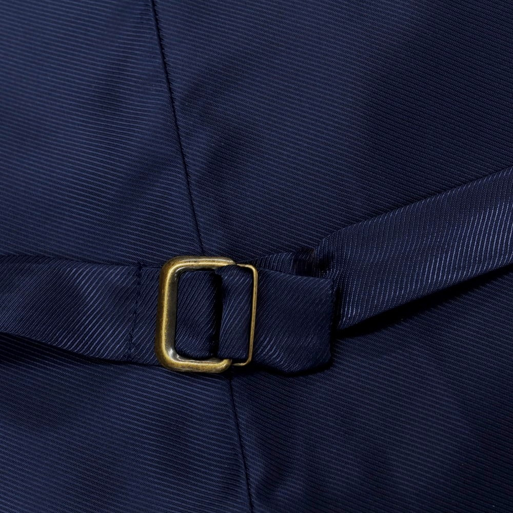 【中古】ベヴィラクア BEVILACQUA ウールカシミヤ チェック ベスト ジレ グレーxネイビー【 M 】【 状態ランクB 】【 メンズ 】