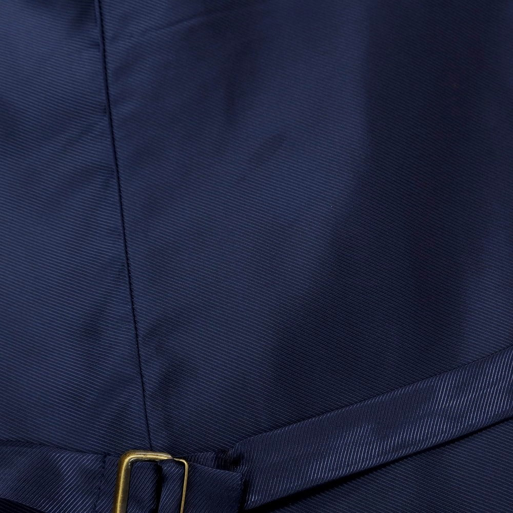 【中古】ベヴィラクア BEVILACQUA ウールカシミヤ チェック ベスト ジレ グレーxネイビー【 M 】【 状態ランクB 】【 メンズ 】