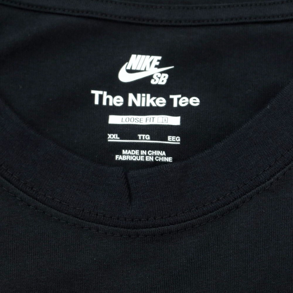 【中古】ナイキ NIKE コットン クルーネック 半袖Tシャツ ブラック【サイズXXL】【BLK】【S/S】【状態ランクB】【メンズ】【759186】