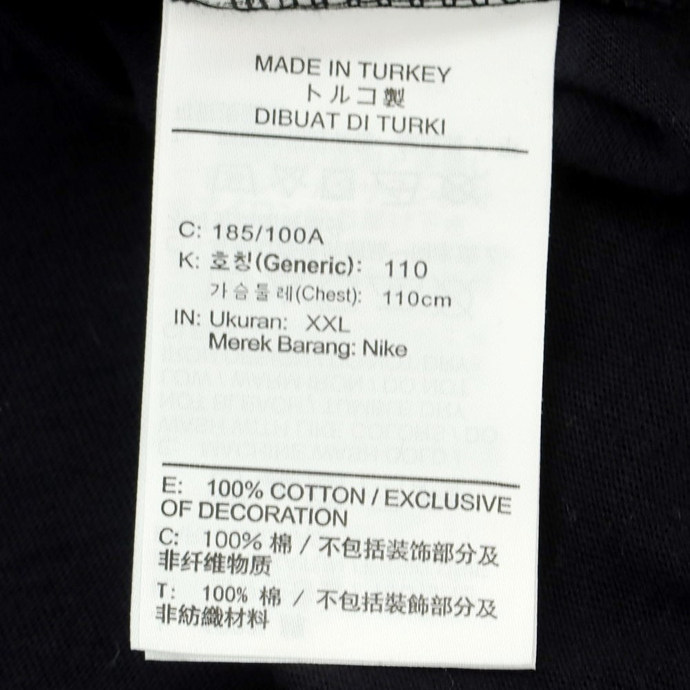 【中古】ナイキ NIKE コットン クルーネック 半袖Tシャツ ブラック【サイズXXL】【BLK】【S/S】【状態ランクB】【メンズ】【759185】