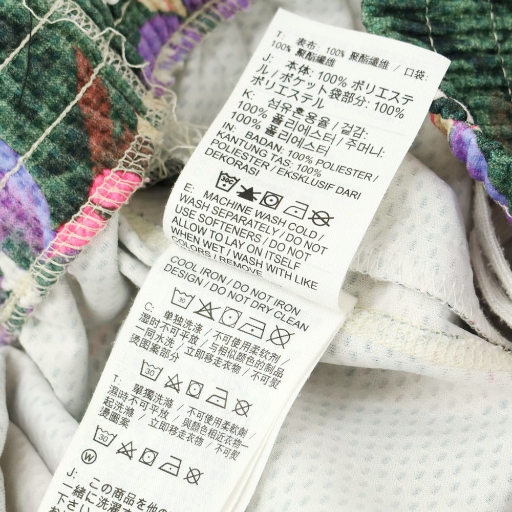 【中古】ナイキ NIKE フラワー柄 ポリエステル ショートパンツ ベージュxグリーン【 XL 】【 状態ランクB 】【 メンズ 】