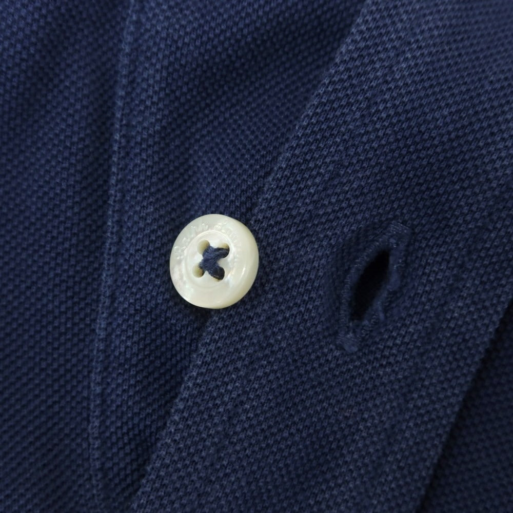 【中古】ラルフローレン パープルレーベル RalphLauren Collection Purple Label コットン鹿の子 半袖ポロシャツ ライトネイビー【サイズXS】【NVY】【S/S】【状態ランクC】【メンズ】【759184】