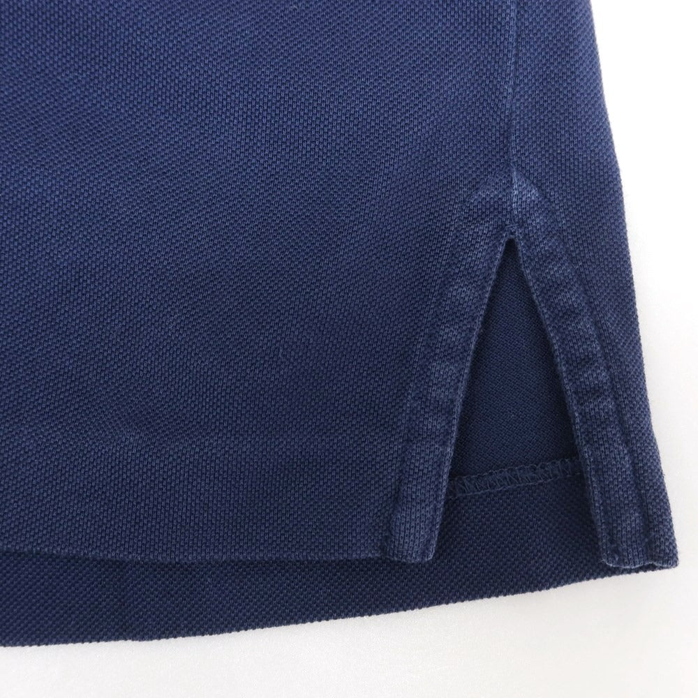 【中古】ラルフローレン パープルレーベル RalphLauren Collection Purple Label コットン鹿の子 半袖ポロシャツ ライトネイビー【サイズXS】【NVY】【S/S】【状態ランクC】【メンズ】【759184】