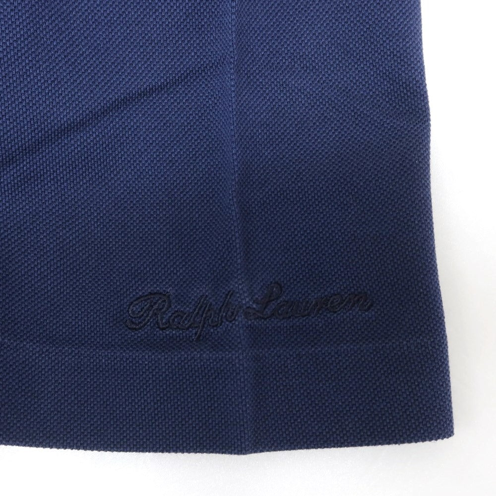 【中古】ラルフローレン パープルレーベル RalphLauren Collection Purple Label コットン鹿の子 半袖ポロシャツ ライトネイビー【サイズXS】【NVY】【S/S】【状態ランクC】【メンズ】【759184】