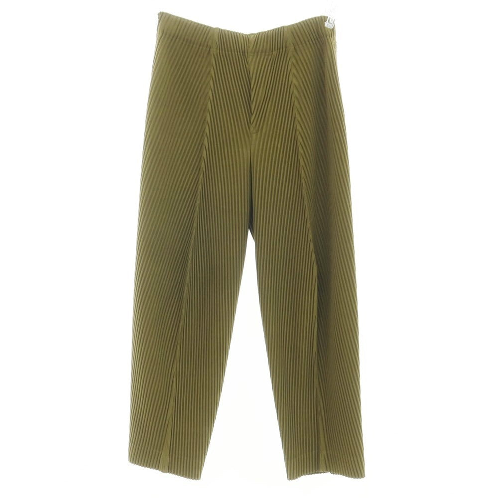 【中古】オム プリッセ イッセイミヤケ HOMME PLISSE ISSEY MIYAKE 2024年春夏 プリーツ イージーパンツ オリーブ【サイズ表記なし(L位)】【GRN】【S/S】【状態ランクA】【メンズ】【759174】