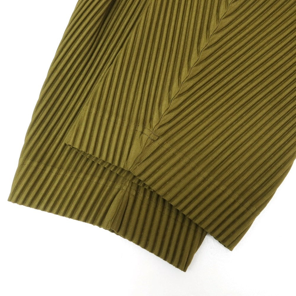 【中古】オム プリッセ イッセイミヤケ HOMME PLISSE ISSEY MIYAKE 2024年春夏 プリーツ イージーパンツ オリーブ【サイズ表記なし(L位)】【GRN】【S/S】【状態ランクA】【メンズ】【759174】