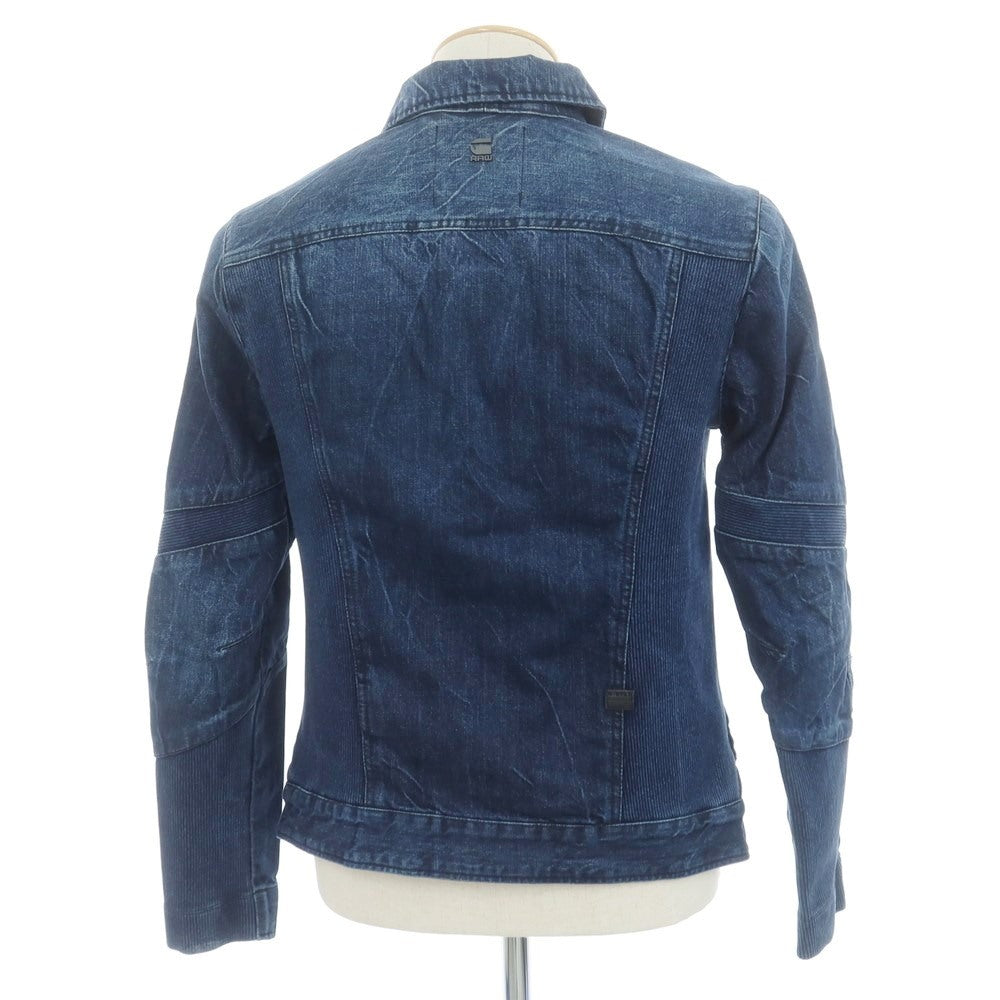【中古】ジースターロウ G-STAR RAW ストレッチ デニムジャケット ネイビー【 S 】【 状態ランクA 】【 メンズ 】