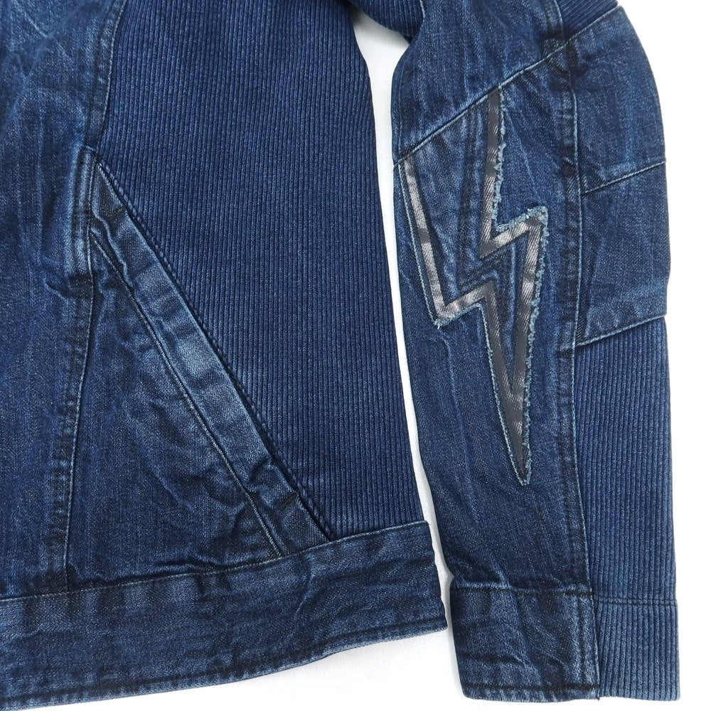 【中古】ジースターロウ G-STAR RAW ストレッチ デニムジャケット ネイビー【 S 】【 状態ランクA 】【 メンズ 】