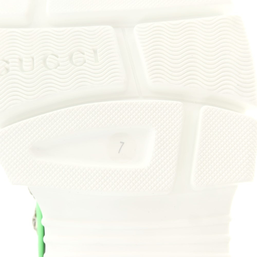 【中古】【未使用】グッチ GUCCI フラッシュトレック スニーカー ブラックxネオングリーン【 7 】【 状態ランクS 】【 メンズ 】