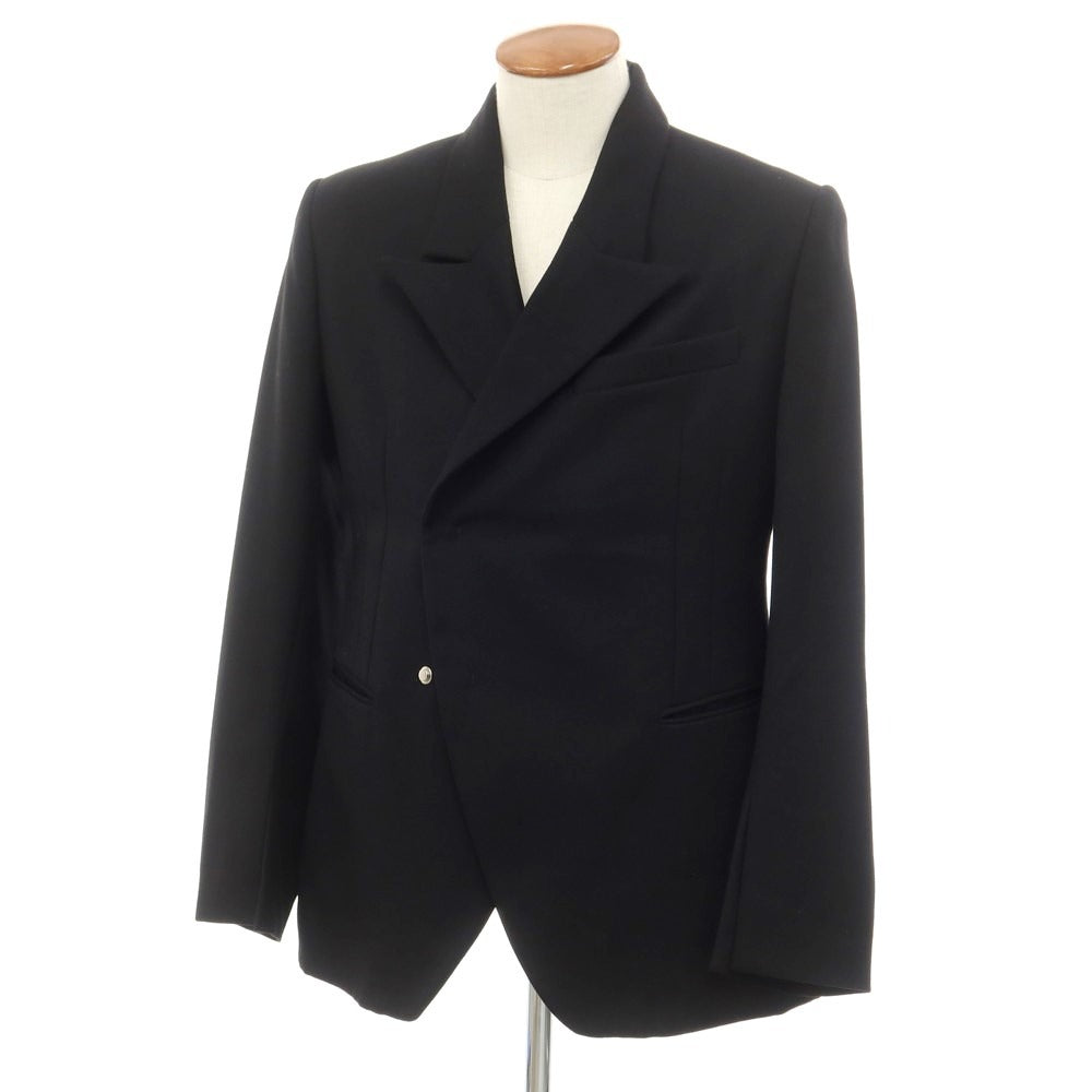 【中古】ナマチェコ NAMACHEKO ウール ダブル カジュアルジャケット ブラック【 M 】【 状態ランクA 】【 メンズ 】