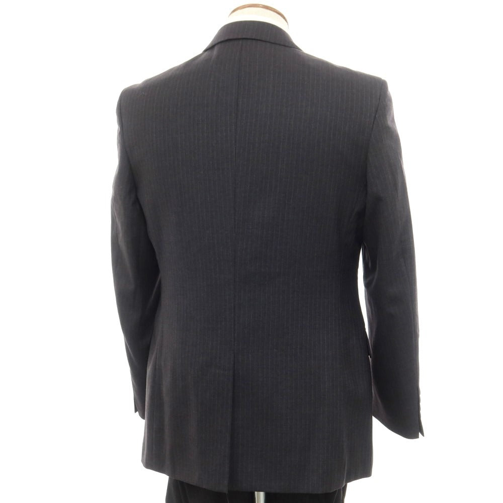 【中古】ダーバン D’URBAN ウールポリエステル ストライプ 2つボタンスーツ グレー【 92A5 (M位) 】【 状態ランクB 】【 メンズ 】