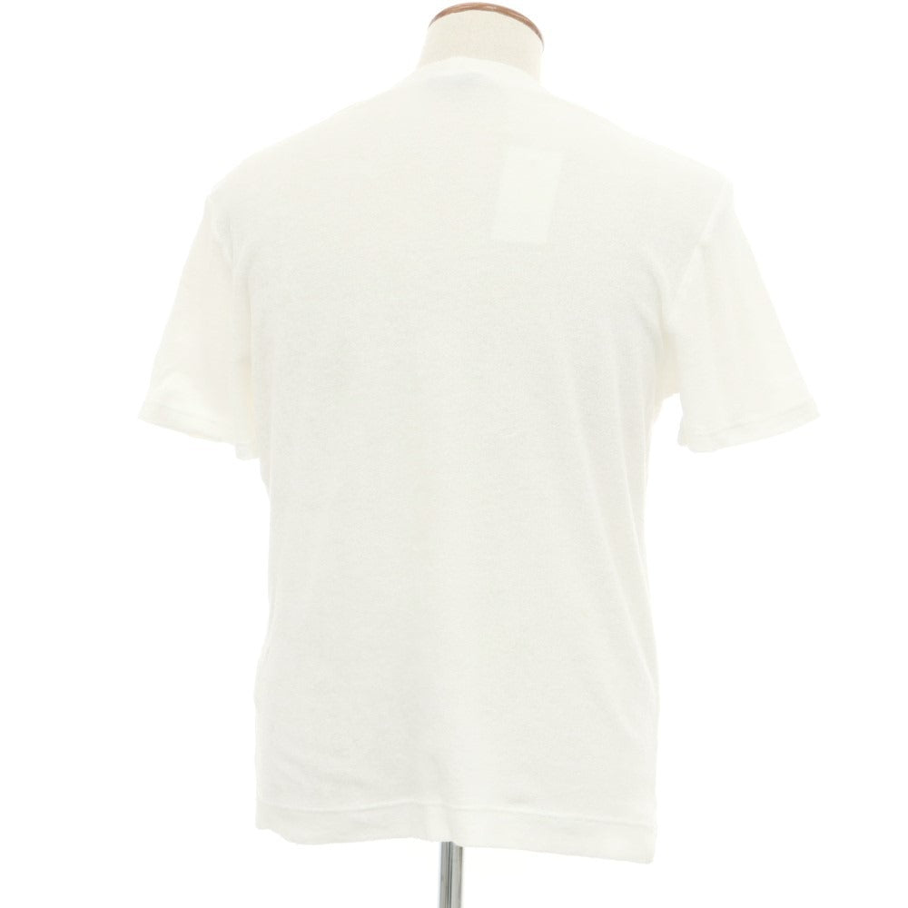 【中古】フェデーリ FEDELI BEAMSF別注 コットンパイル クルーネック 半袖Tシャツ ホワイト【 46 】【 状態ランクC 】【 メンズ 】