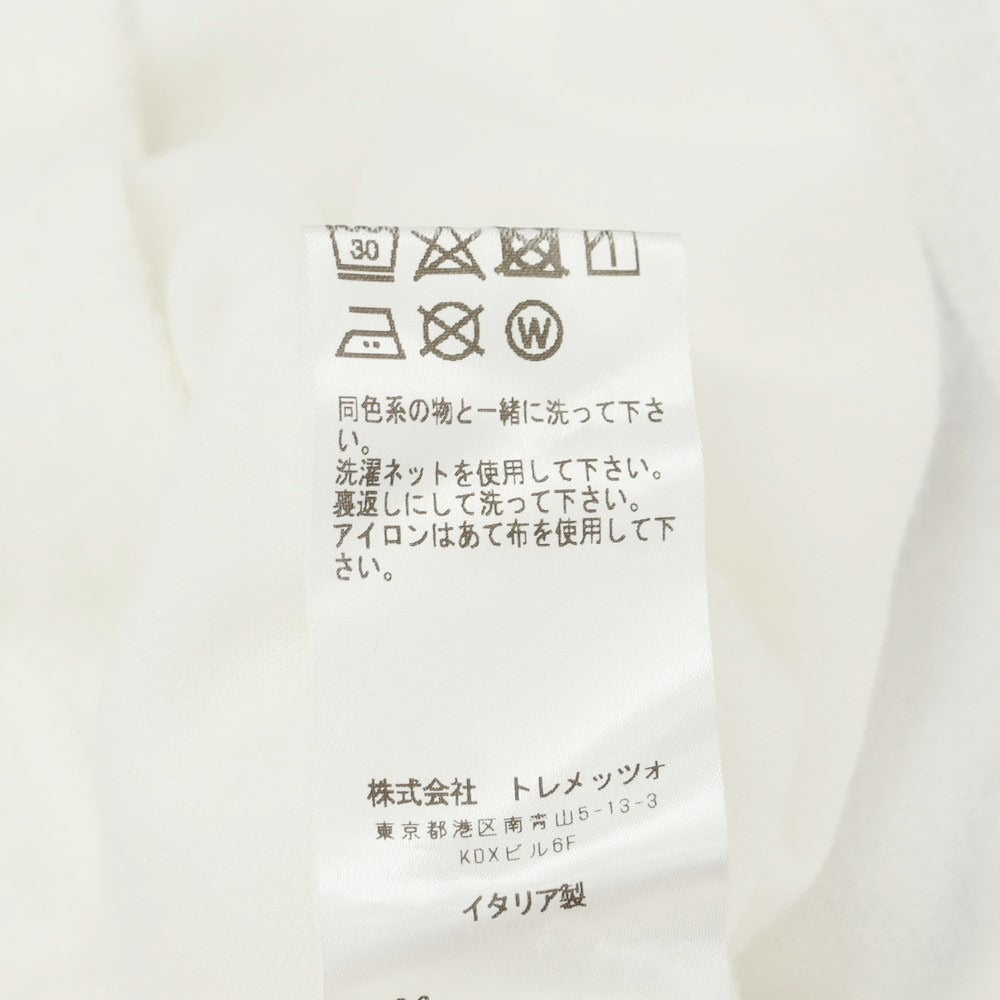 【中古】フェデーリ FEDELI BEAMSF別注 コットンパイル クルーネック 半袖Tシャツ ホワイト【 46 】【 状態ランクC 】【 メンズ 】
