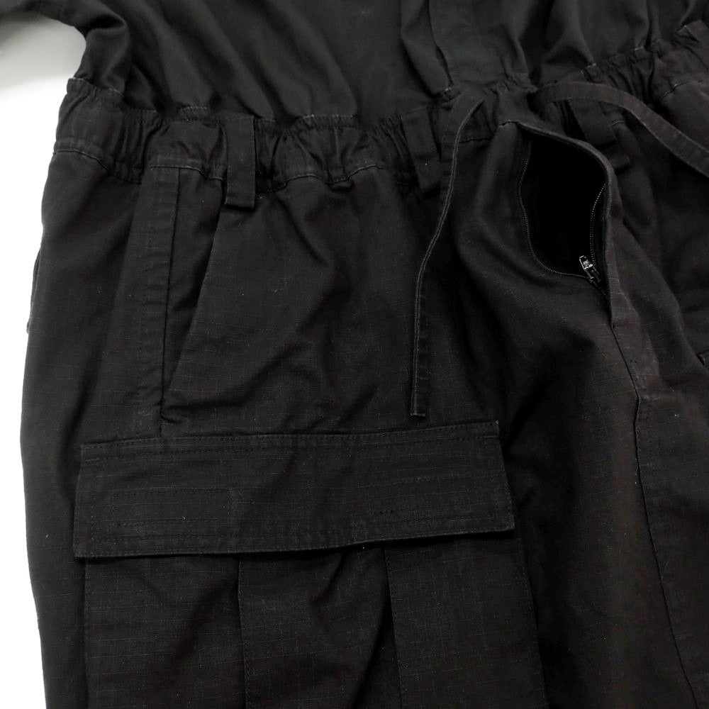 【中古】バレンシアガ BALENCIAGA UNISEX PATCHED CARGO SHIRT コットン カーゴ シャツブルゾン ブラック【 2 】【 状態ランクC 】【 メンズ 】