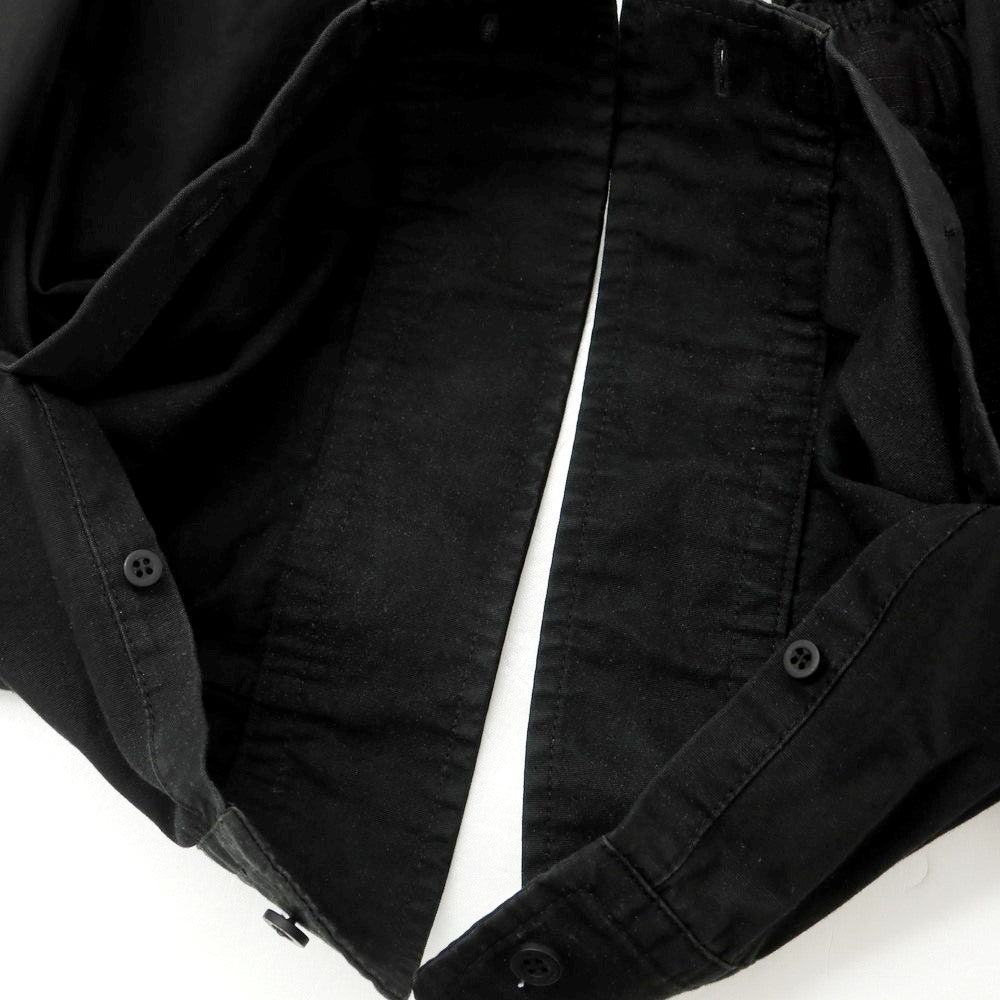 【中古】バレンシアガ BALENCIAGA UNISEX PATCHED CARGO SHIRT コットン カーゴ シャツブルゾン ブラック【 2 】【 状態ランクC 】【 メンズ 】