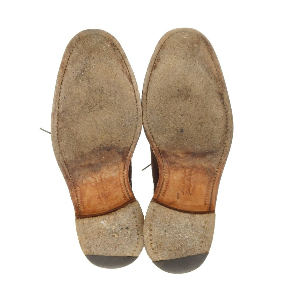 【中古】チーニー CHEANEY HAVELOCK スエード ウイングチップ ドレスシューズ ダークブラウン【 8 1/2 】【 状態ランクB 】【 メンズ 】