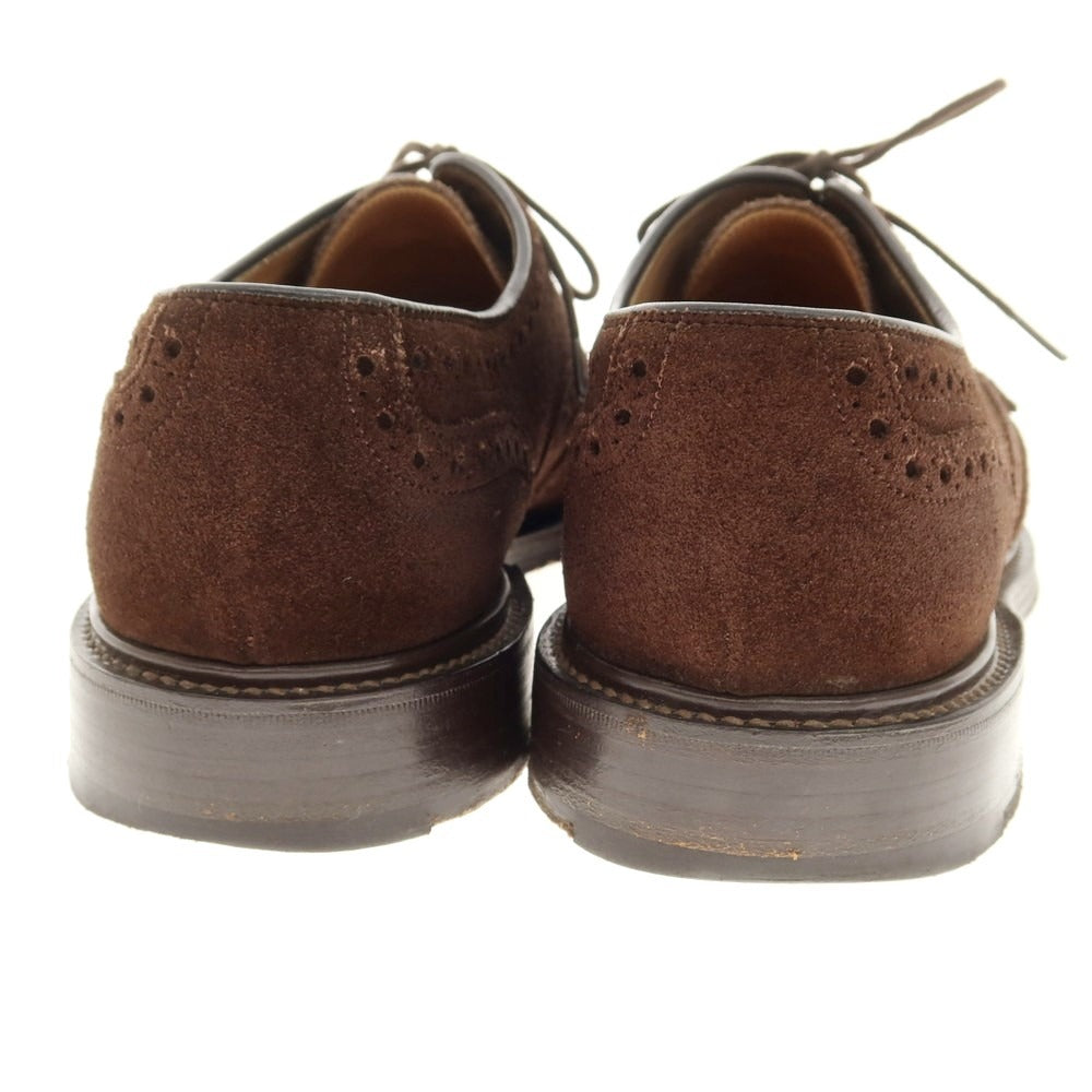 【中古】チーニー CHEANEY HAVELOCK スエード ウイングチップ ドレスシューズ ダークブラウン【 8 1/2 】【 状態ランクB 】【 メンズ 】
