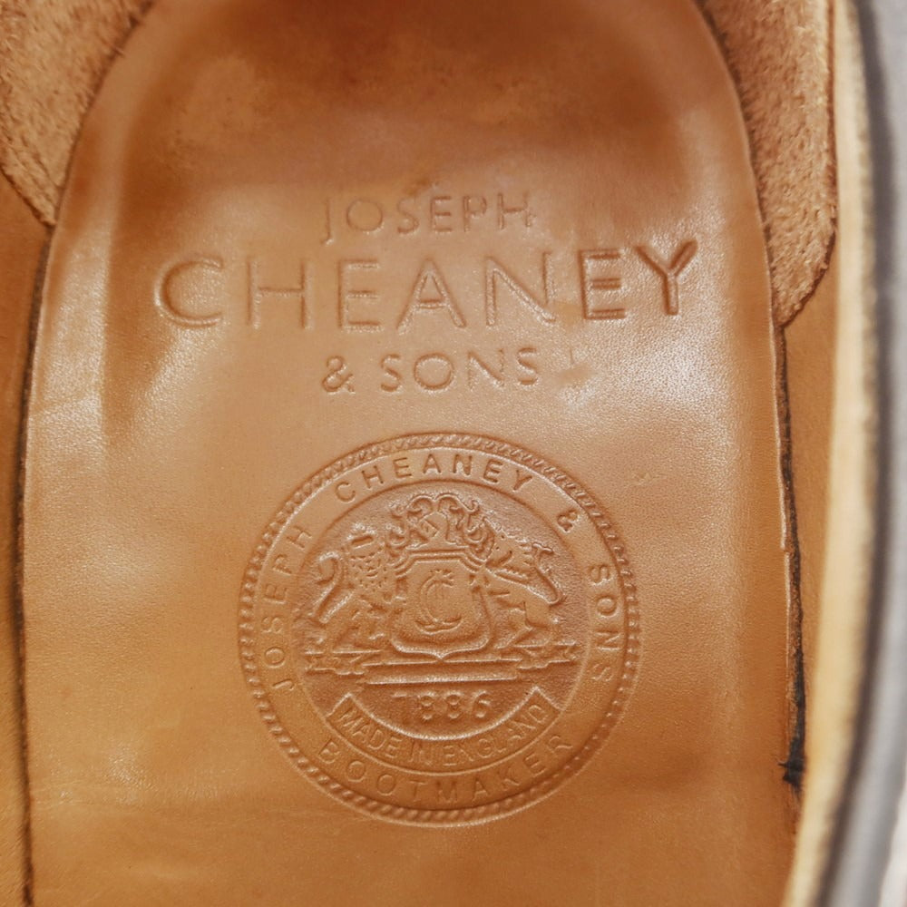 【中古】チーニー CHEANEY HAVELOCK スエード ウイングチップ ドレスシューズ ダークブラウン【 8 1/2 】【 状態ランクB 】【 メンズ 】