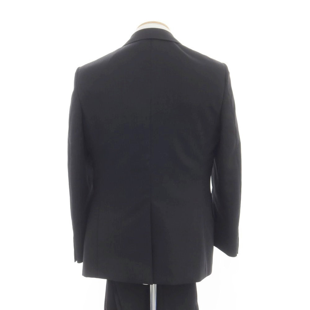 【中古】ヒロコ コシノ HIROKO KOSHINO ウールポリエステル 2つボタンスーツ ブラック【 A5 】【 状態ランクB 】【 メンズ 】