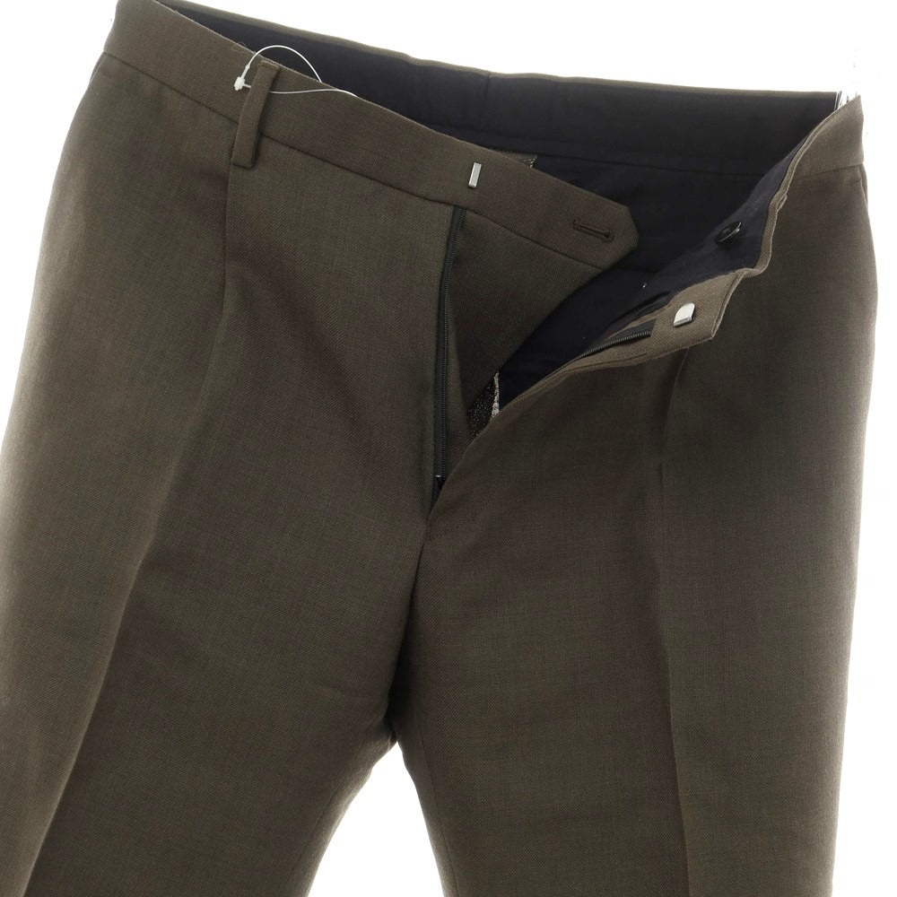 【中古】ユナイテッドアローズ アンド サンズ UNITED ARROWS & SONS ウール カジュアルスラックスパンツ オリーブ【 S 】【 状態ランクB 】【 メンズ 】