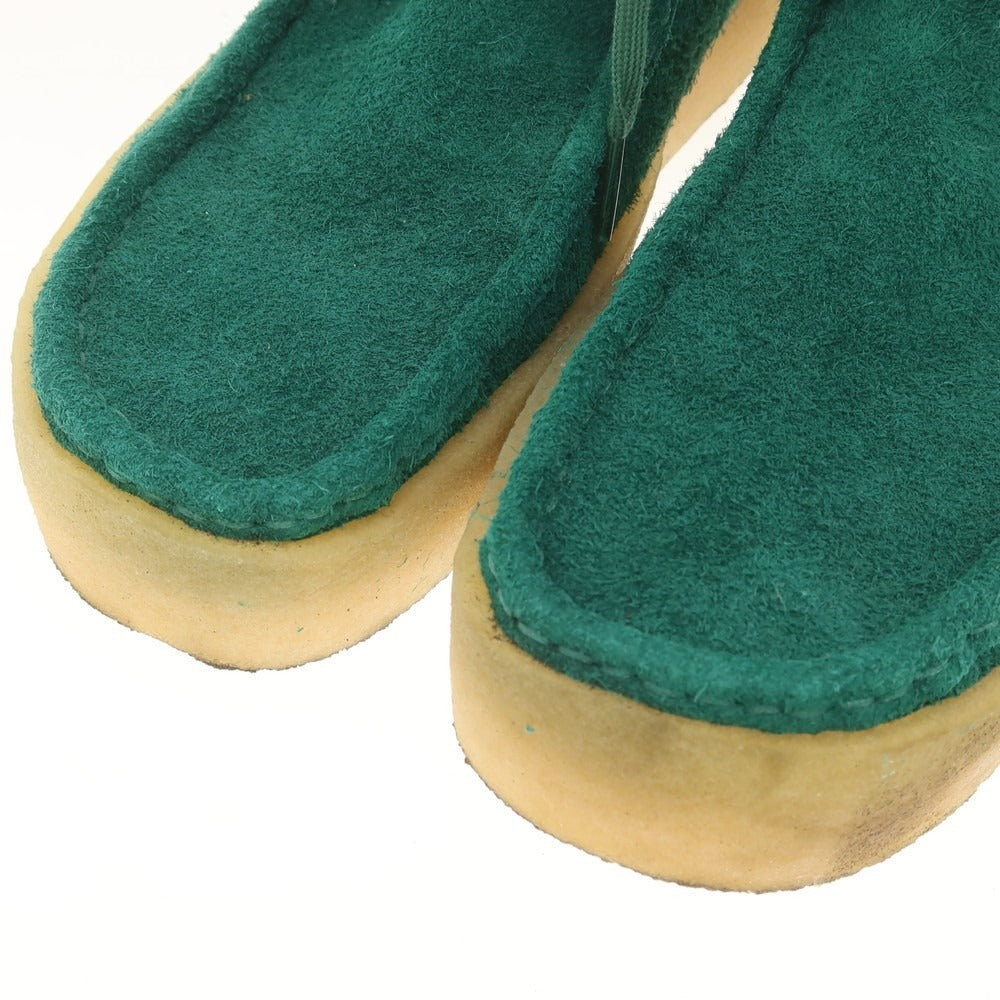 【中古】クラークス Clarks × Hidden NY スエード ワラビーブーツ グリーン【 UK7 1/2 】【 状態ランクB 】【 メンズ 】