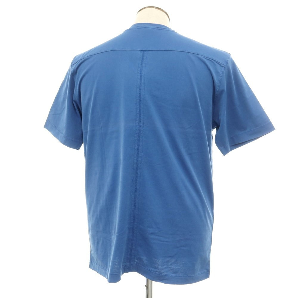 【中古】ダニエレ フィエゾーリ DANIELE FIESOLI コットン Vネック 半袖Tシャツ ブルー【 L 】【 状態ランクA 】【 メンズ 】