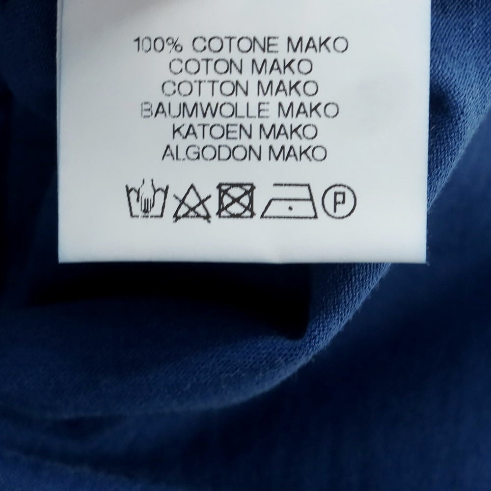 【中古】ダニエレ フィエゾーリ DANIELE FIESOLI コットン Vネック 半袖Tシャツ ブルー【 L 】【 状態ランクA 】【 メンズ 】