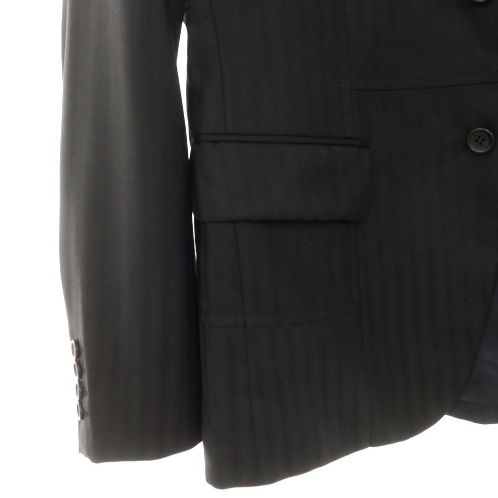 【中古】コムデギャルソン オムドゥ COMME des GARCONS HOMME DEUX 2024年春夏 ウール 切替 テーラードジャケット ブラック【 S 】【 状態ランクA 】【 メンズ 】