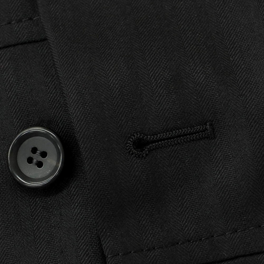 【中古】コムデギャルソン オムドゥ COMME des GARCONS HOMME DEUX 2024年春夏 ウール 切替 テーラードジャケット ブラック【 S 】【 状態ランクA 】【 メンズ 】