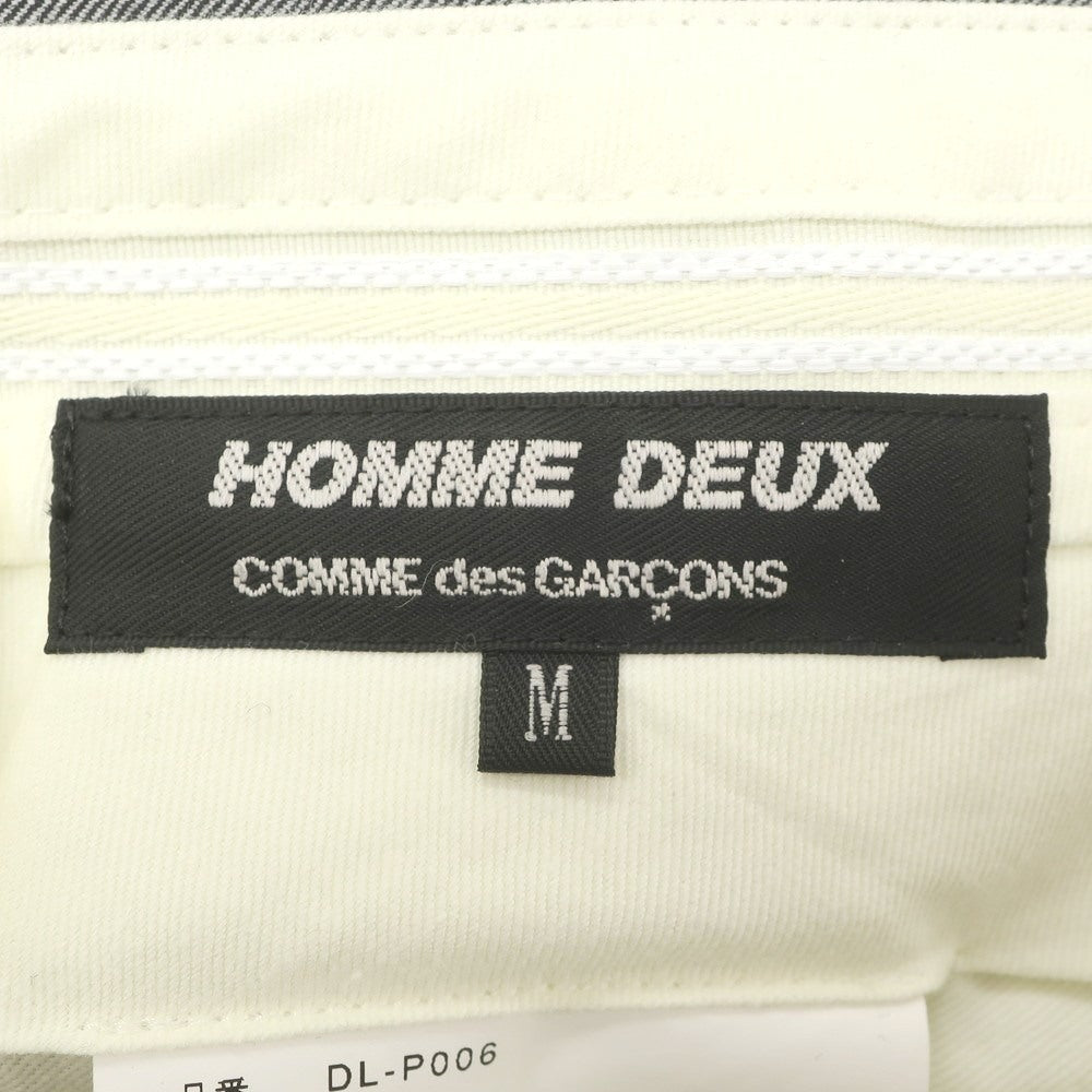 【中古】コムデギャルソン オムドゥ COMME des GARCONS HOMME DEUX 2023年秋冬 ウール カジュアルスラックスパンツ グレー【 M 】【 状態ランクA 】【 メンズ 】