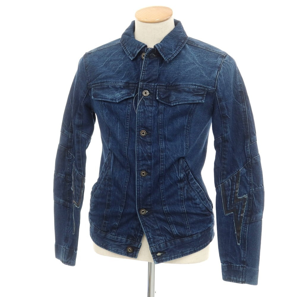 【中古】ジースターロウ G-STAR RAW コットン Gジャン デニムジャケット ネイビー【 S 】【 状態ランクA 】【 メンズ 】
