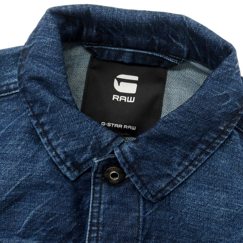 【中古】ジースターロウ G-STAR RAW コットン Gジャン デニムジャケット ネイビー【 S 】【 状態ランクA 】【 メンズ 】