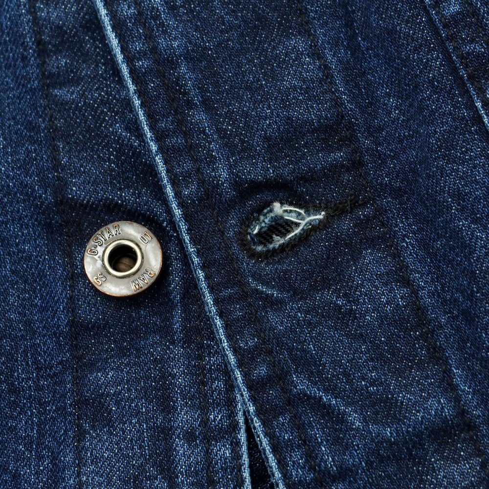 【中古】ジースターロウ G-STAR RAW コットン Gジャン デニムジャケット ネイビー【 S 】【 状態ランクA 】【 メンズ 】