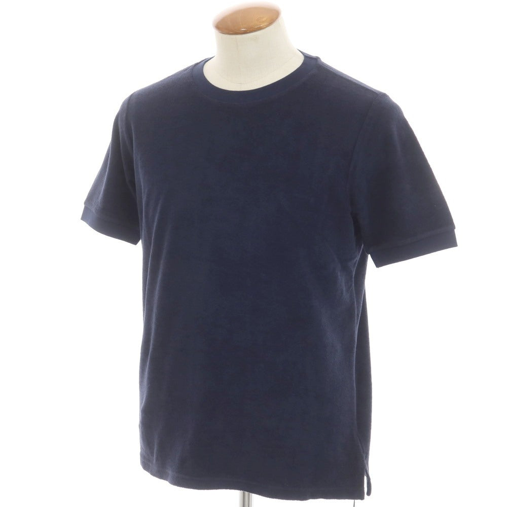 【新品】ザノーネ ZANONE コットン パイル クルーネック 半袖Tシャツ ネイビー【 46 】【 状態ランクN 】【 メンズ 】