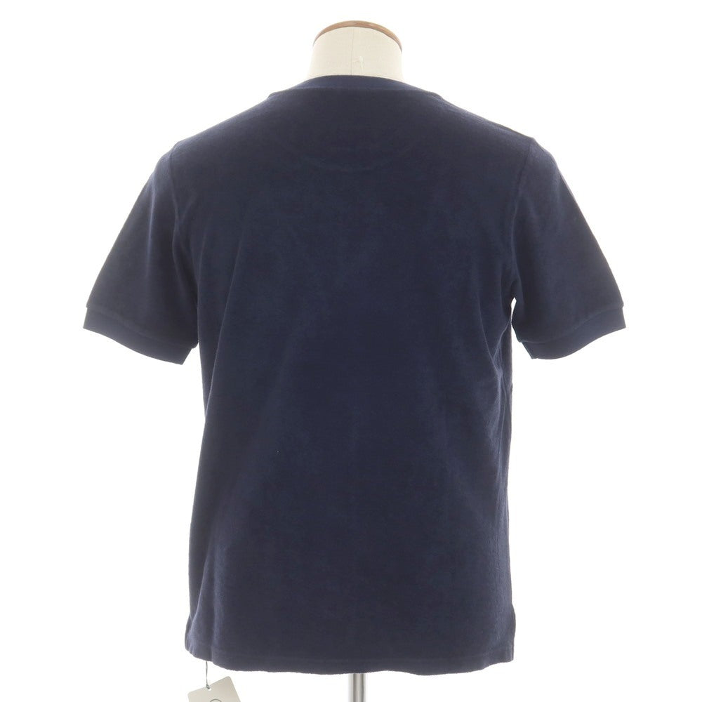【新品】ザノーネ ZANONE コットン パイル クルーネック 半袖Tシャツ ネイビー【 46 】【 状態ランクN 】【 メンズ 】
