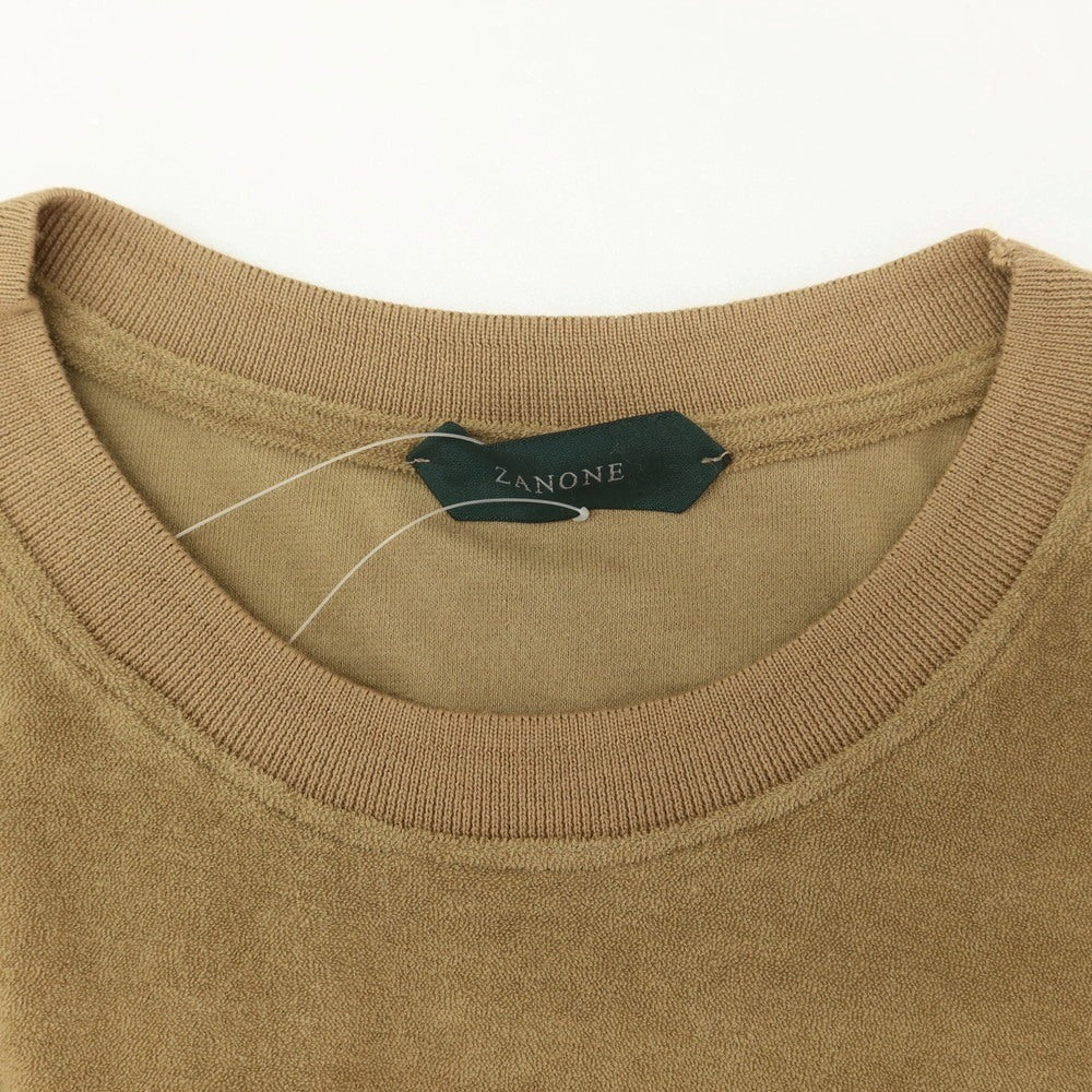 【新品】ザノーネ ZANONE コットン パイル クルーネック 半袖Tシャツ オーカー【 50 】【 状態ランクN 】【 メンズ 】